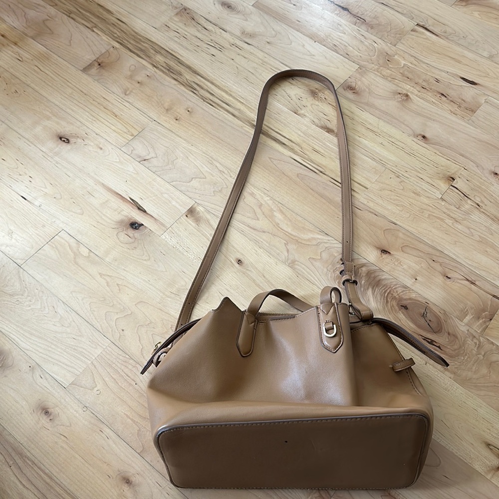 A New Day Shoulder Purse- Brown- Wear around Zipper but still in good condition